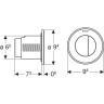 Кнопка смыва для унитаза GEBERIT TYPE 10 116.057.KH.1