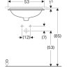 Раковина GEBERIT VARIFORM 53 см 500.760.01.2
