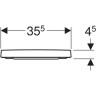 Сиденье для унитаза GEBERIT RENOVA PLAN 500.692.01.1 с микролифтом верхнее крепление
