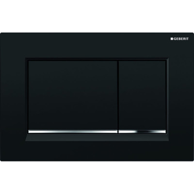 Смывная клавиша GEBERIT SIGMA 30 115.883.KM.1 черный хром глянец